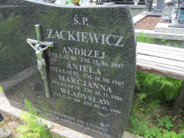 Aniela Zackiewicz 1880 Łaskarzew - Grobonet - Wyszukiwarka osób pochowanych