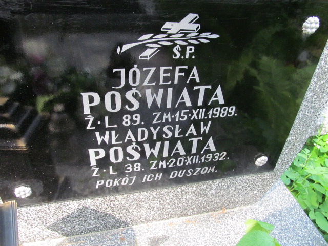 Józefa Poświata  1900 Łaskarzew - Grobonet - Wyszukiwarka osób pochowanych