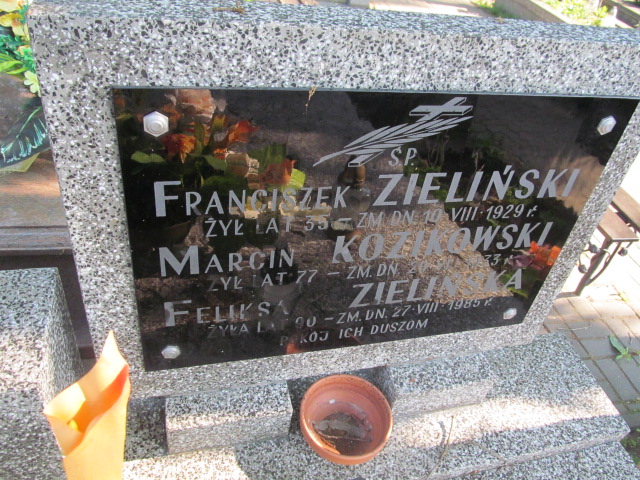 Feliksa Zielińska 1895 Łaskarzew - Grobonet - Wyszukiwarka osób pochowanych