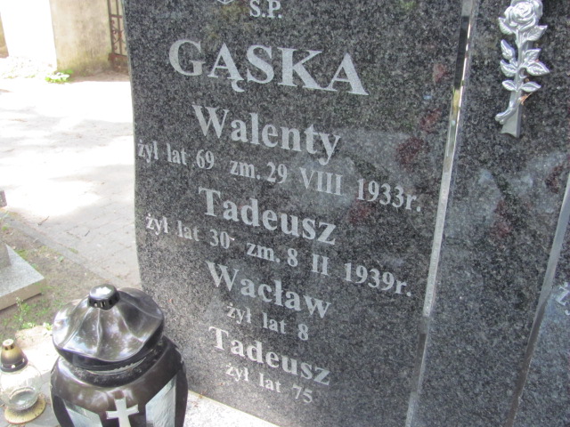 Jadwiga Gąska  1876 Łaskarzew - Grobonet - Wyszukiwarka osób pochowanych