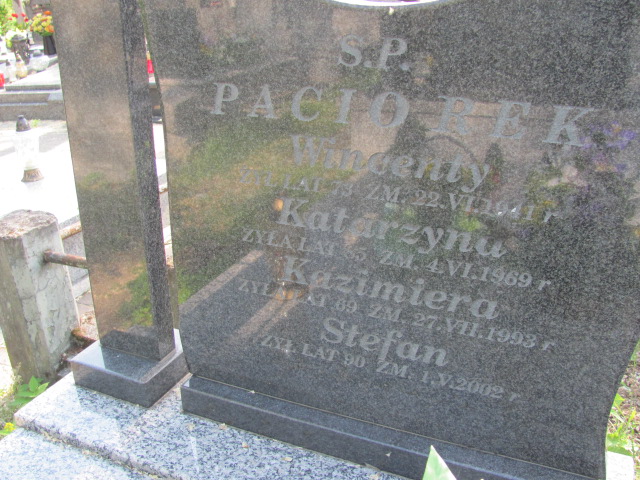 Kazimiera Paciorek  1924 Łaskarzew - Grobonet - Wyszukiwarka osób pochowanych